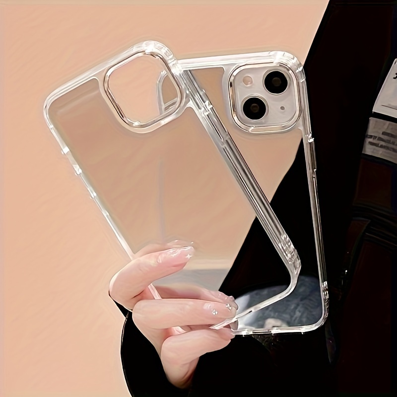 

Mirror Electroplated Button Anti-fall Makeup Mirror Mobile Phone Case