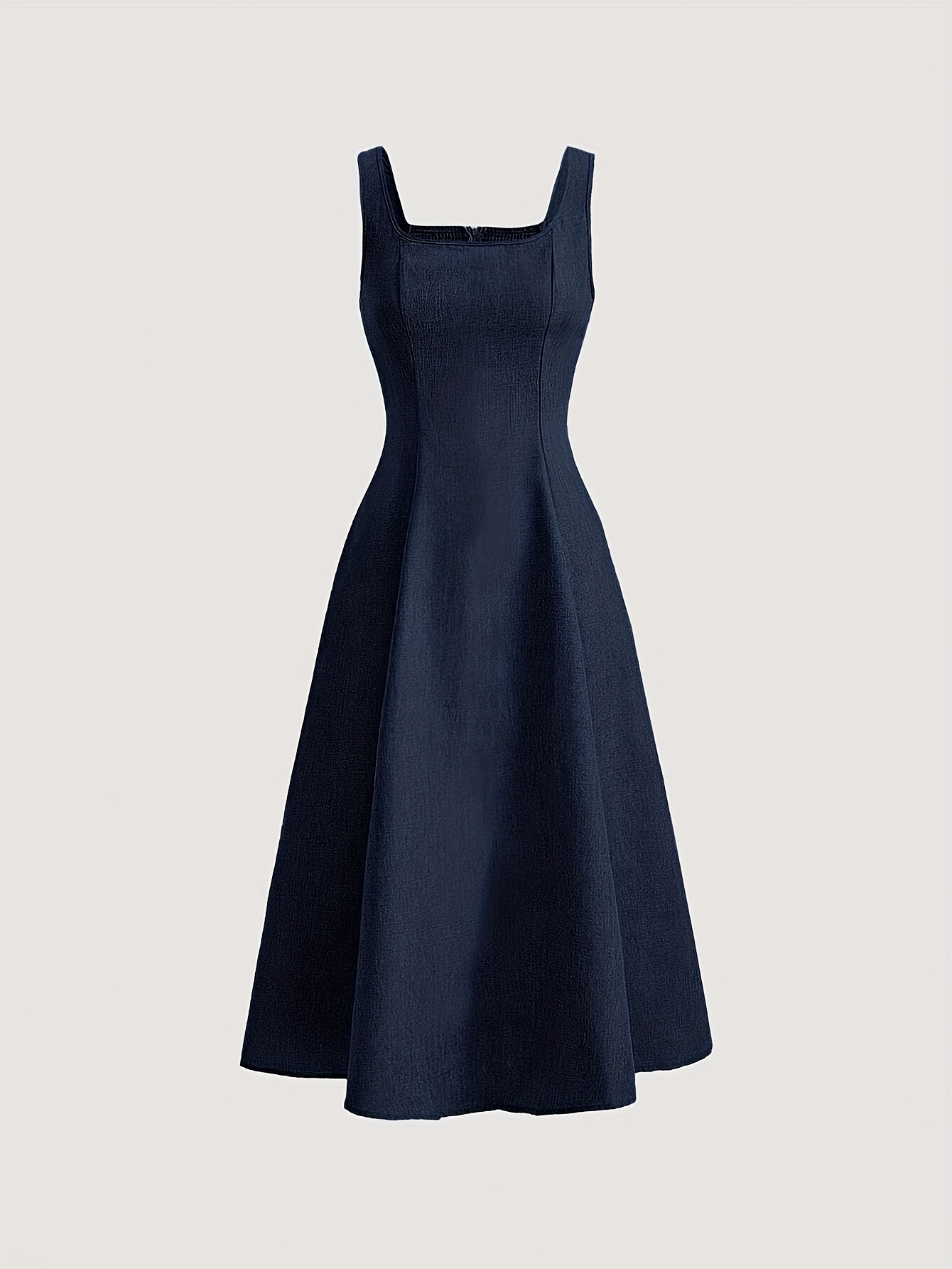 womens elegant off shoulder sleeveless dress lightweight 100 polyester machine washable solid color dress for spring summer fall versatile casual formal wear   0