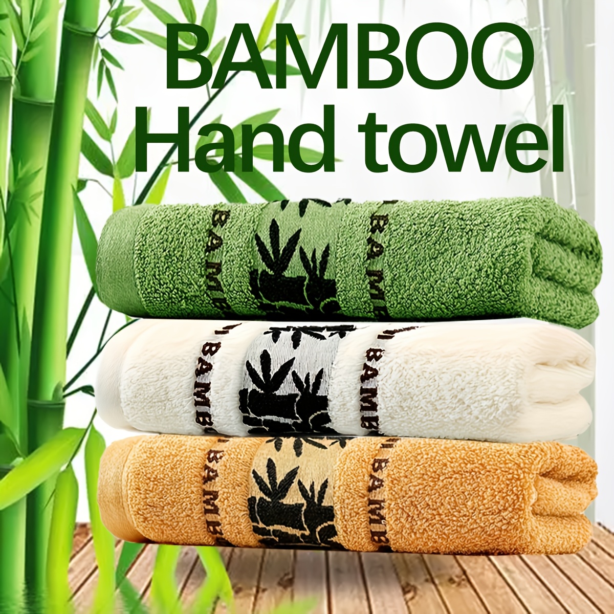 

Wf Bamboo Fiber Towel 3pcs / 3pcs Bamboo Fiber 32*72cm/12*28inch Embroidered Towel Set, Soft Absorbent Quick Drying, Suitable For Home Bathroom, Essential For , Holiday Gift