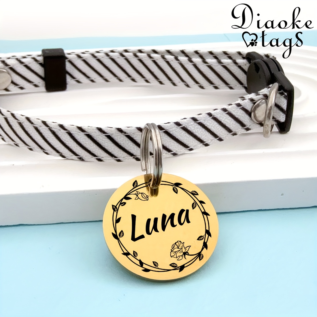 Custom Dog Tags, Funny Double Sided Deep Engraved Pet ID Tags