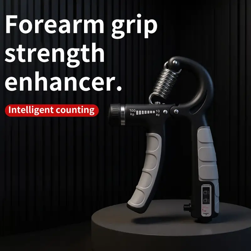 1pc adjustable grip strength trainer 10 100kg stainless steel pp anti slip hand gripper for rock climbing and training muscle building and recovery finger exerciser fits all sizes light blue light gray back to school deal holiday gift Product details 2