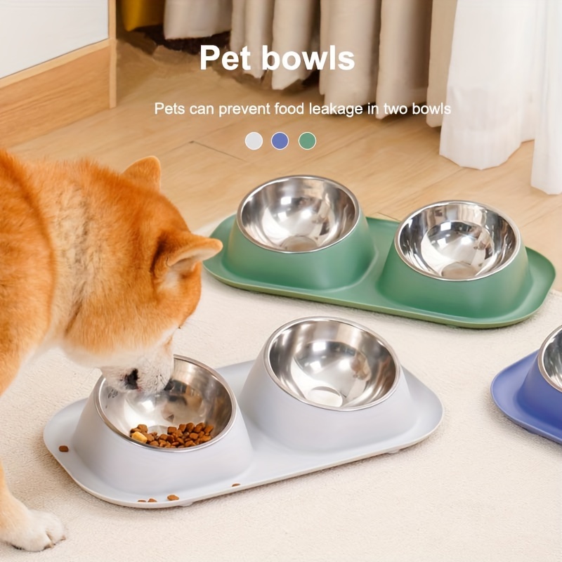 

Pet Bowl Anti-overflow Feeding And Watering Protection For Cervical Spine, Easy To Clean And To Take And Put