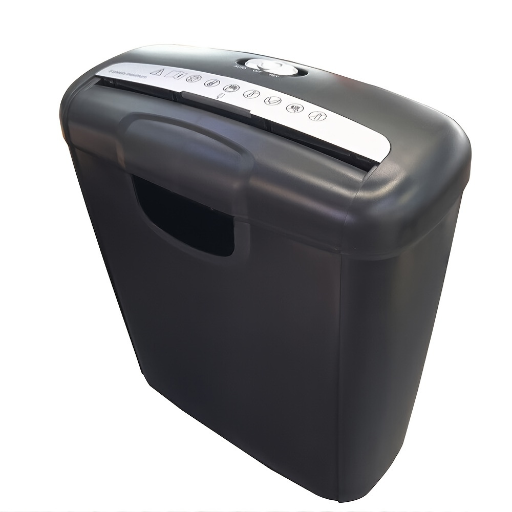 

6-sheet Office Commercial Heavy Duty Paper Cross-cut With 10l Wastebasket, Black