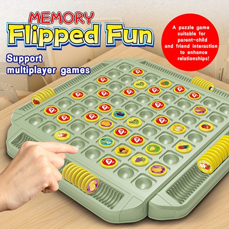 Educational Fruit-Flipping Memory Board Game