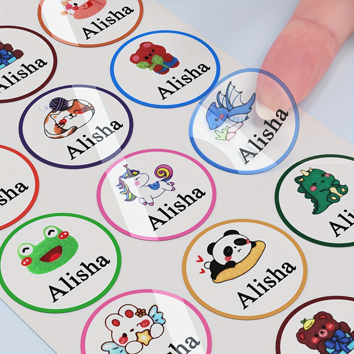 

30/60/120/240pcs [custom] Personalized Name Tags, Customizable Name Tags, Waterproof Sticker Labels For Water Bottles, Lunch Boxes, Custom Waterproof Self-adhesive Labels For All People