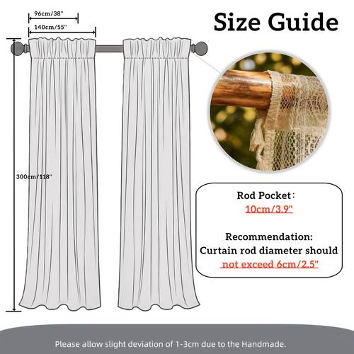 2 panels boho outdoor sheer curtains lightweight and breathable fabric matching lace trim design trendy bohemian filtering and flowy great for spring and summer patio gazebo balcony and outdoor space