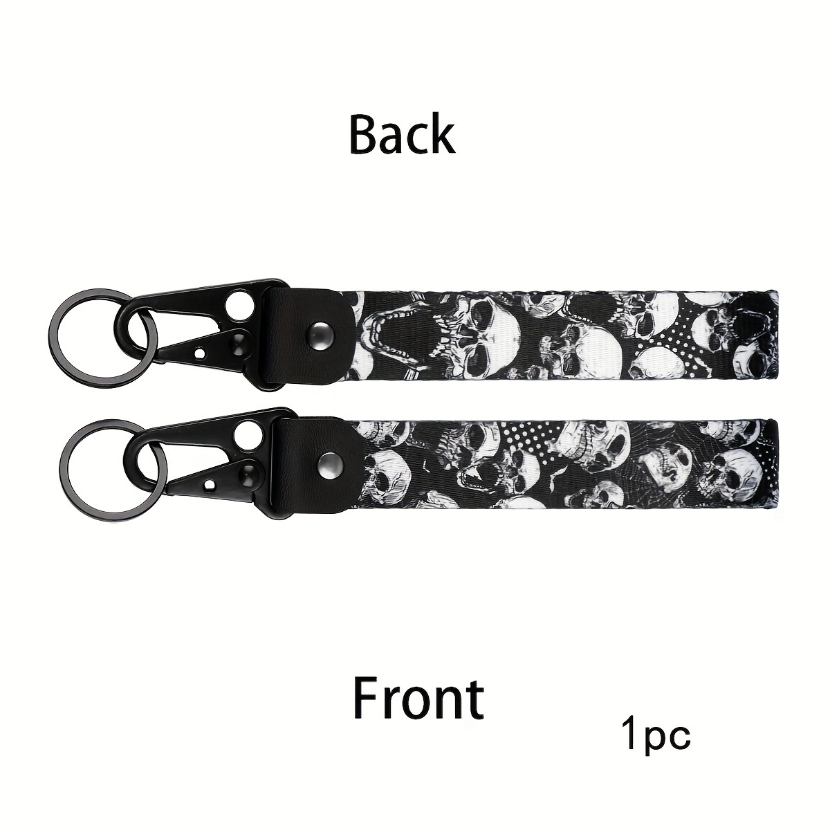 Skull Horror Cartoon Car Keychain Keys Holder Additions Keychains For Women Men Keyring Gift Fashion 1pc