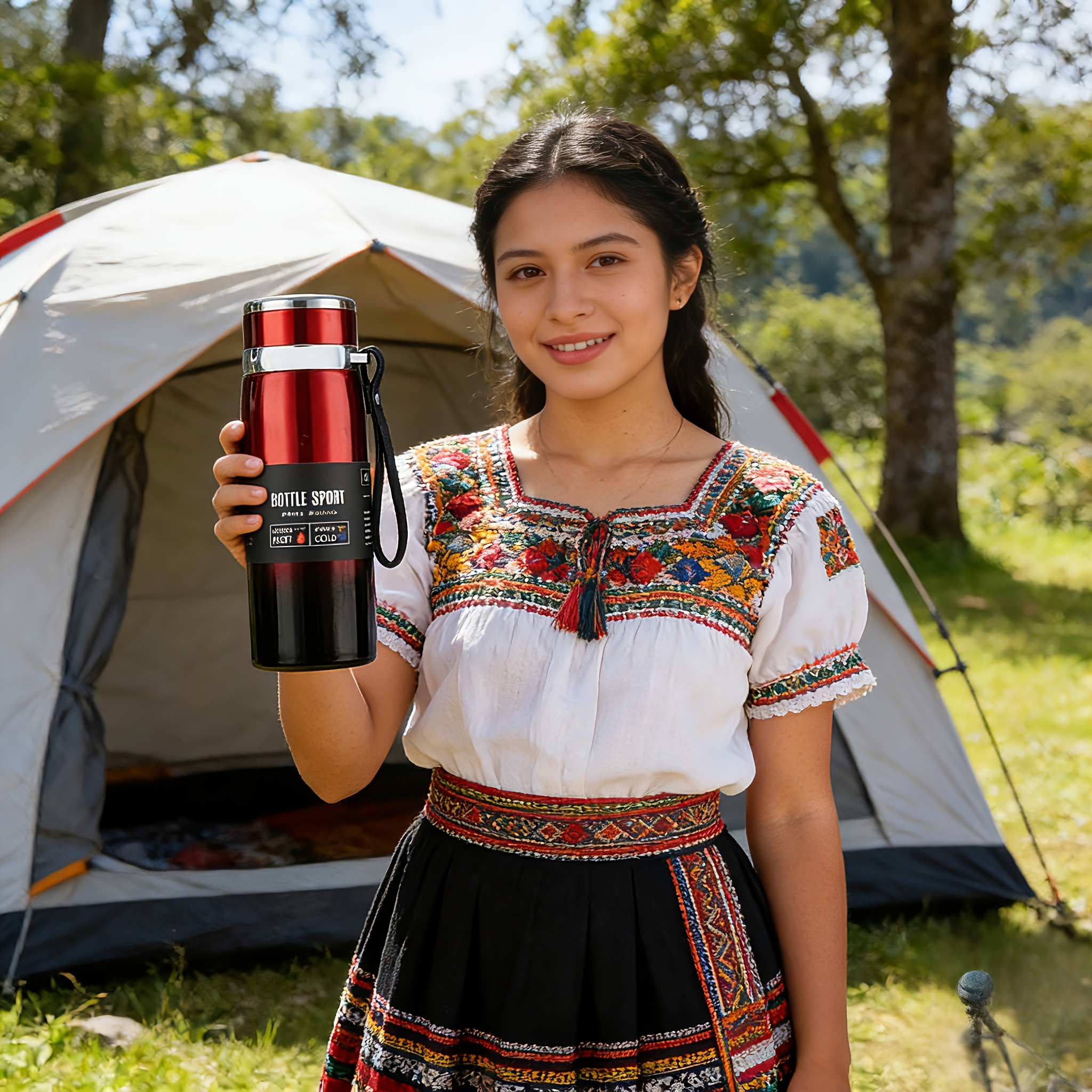 1pc 27.05oz Stainless Steel Insulated Travel Mugs-Double Vacuum, Thick Insulation, Good for Tea And Coffee, Large Capacity Outdoor Sports Water Bottle, Perfect Holiday Gift, Ideal for Cycling And Hiking