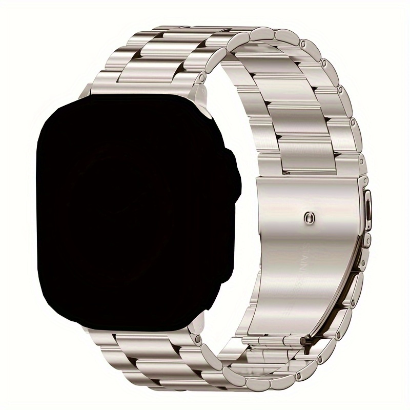 Black / Silver Jubilee Stainless Steel Metal Apple Watch Band for Apple  Watch ULTRA 8 7 6 40/41/42/44/45/49mm Steel Butterfly Bracelet Strap 