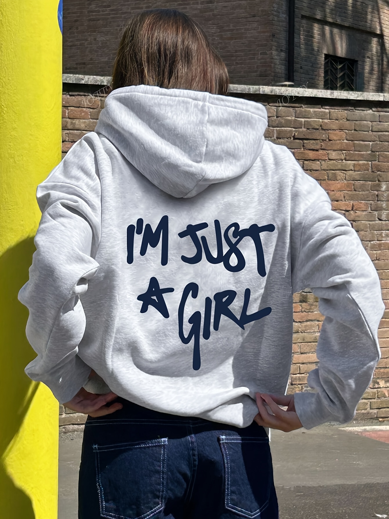 1pc sweat à capuche décontracté en polyester femme imprimé - Temu France