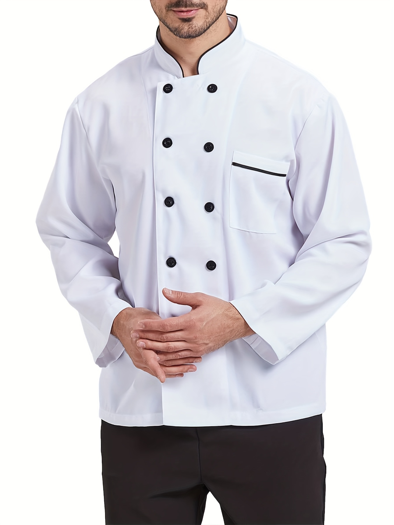 mens chef coat professional restaurant chef jacket double Temu