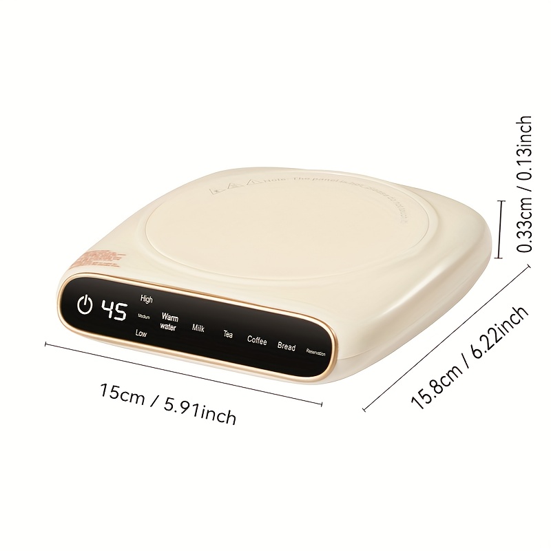 Coaster For Hot Coffee And Milk, Featuring 6 Functions And 7 Adjustable Temperatures, An Automatic Warming Cup Heater For Home Use, Suitable For Mugs And Beverage Heating