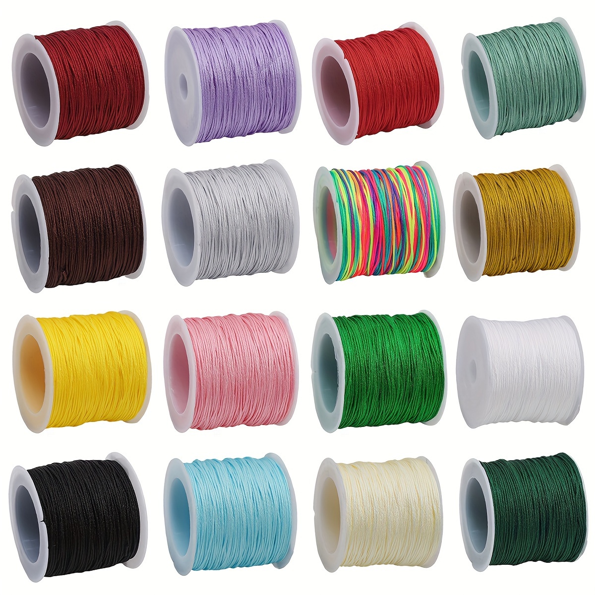 

0.8mm Beading - Non-stretch Thread For Jewelry Making, Diy , & Tassels - 1 Roll, 50m/1968in For Beaded Ornaments & Accessories