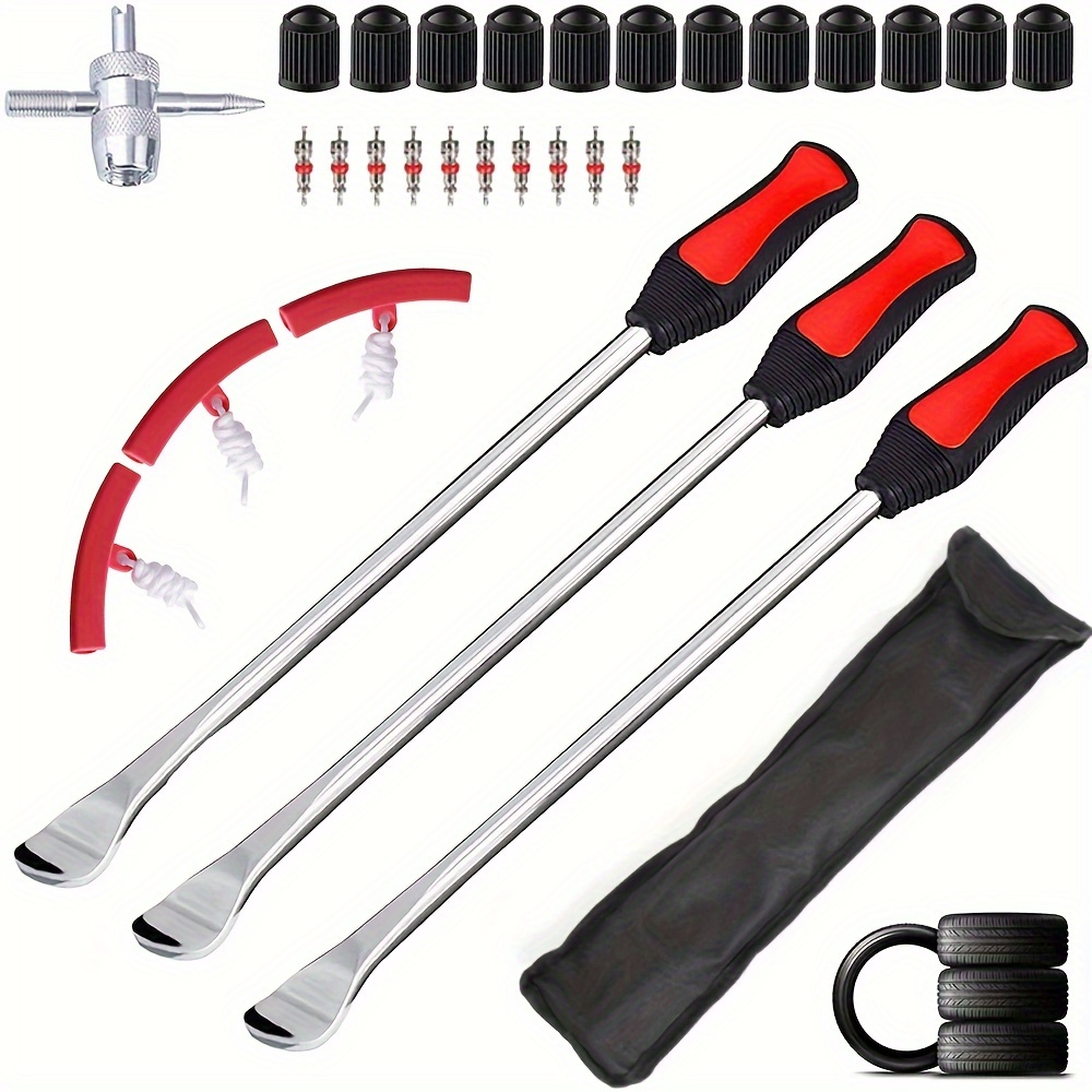 Set 4 Leve Per Pneumatici E Proteggi Cerchi - Kit Montaggio Gomme Per Auto E Moto - Foto 2