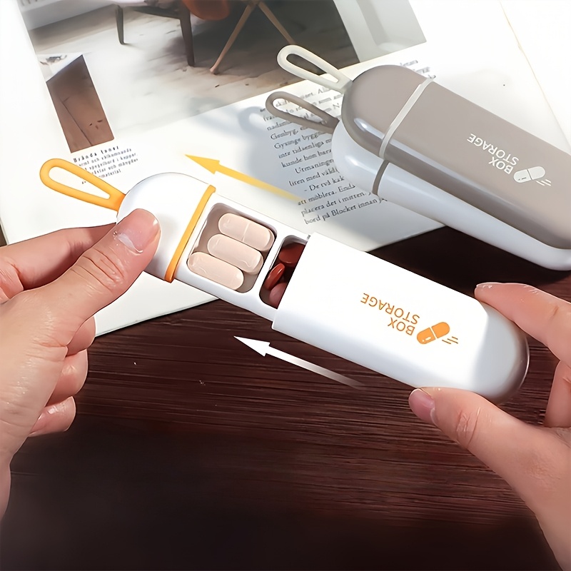3-Compartment Large Pill Organizer for Travel