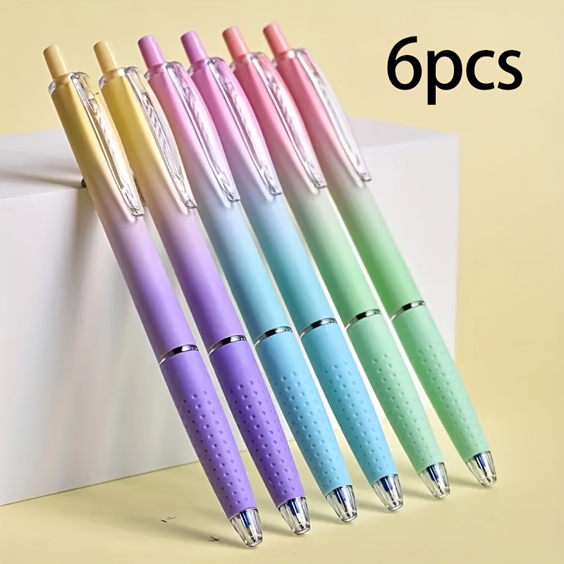 E-shop 3/6 Stück 0,7 mm Blaue Gelstifte mit , sanftes und schnelles Schreiben, geeignet für Journaling, Doodle und Malen, ideal zum Verschenken -