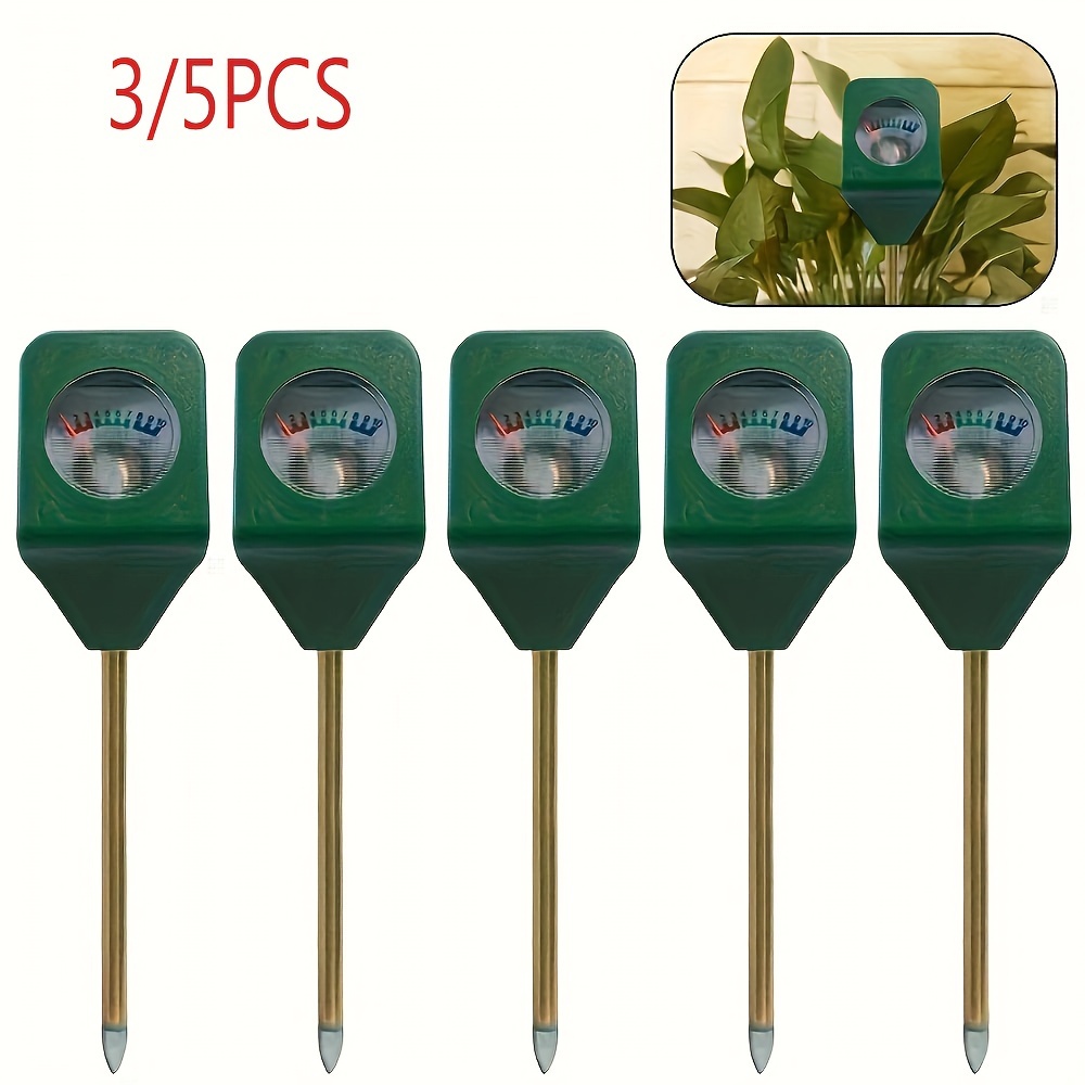 

3pcs/5pcs Mini Soil Meter Probe Gardening Plant Test Portable Detector Metal Hygrometer Tool