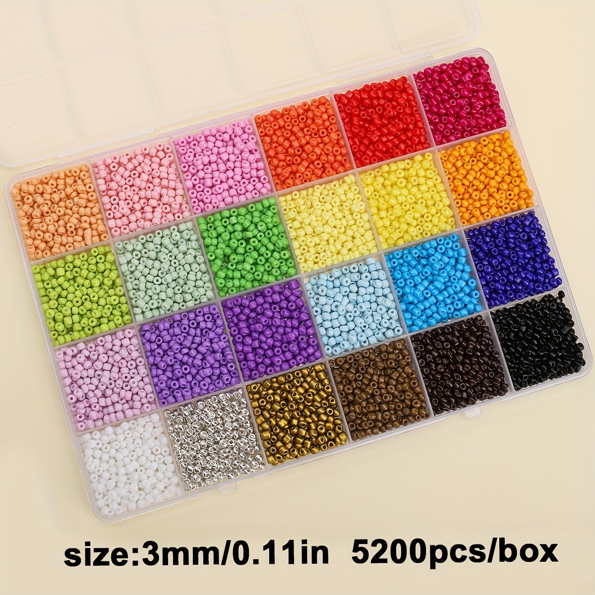 Acquista Perline per braccialetti Perline di vetro colorate per braccialetti Artigianato per la creazione di gioielli Perline di plastica assortite in 24 colori in Italia a partire da 25