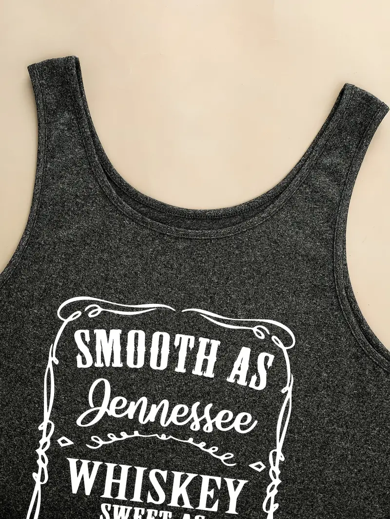 Plus Size Smooth Print Tank Top, Casual Lace Stitching Crew Neck ...