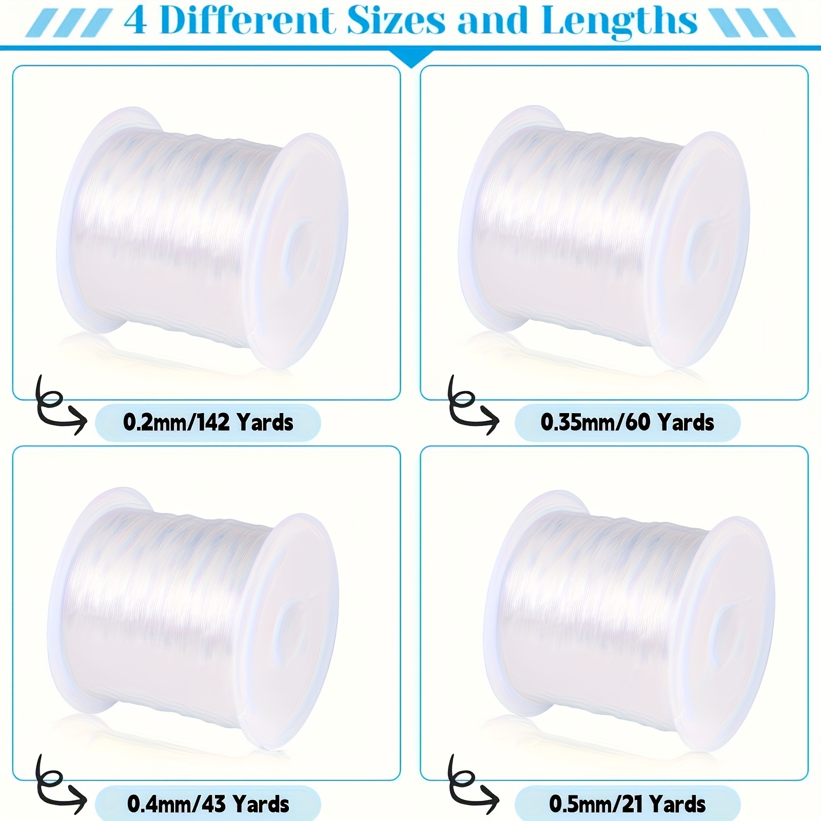 Fishing Line for Crafts Invisible Wire Nylon Clear Hanging