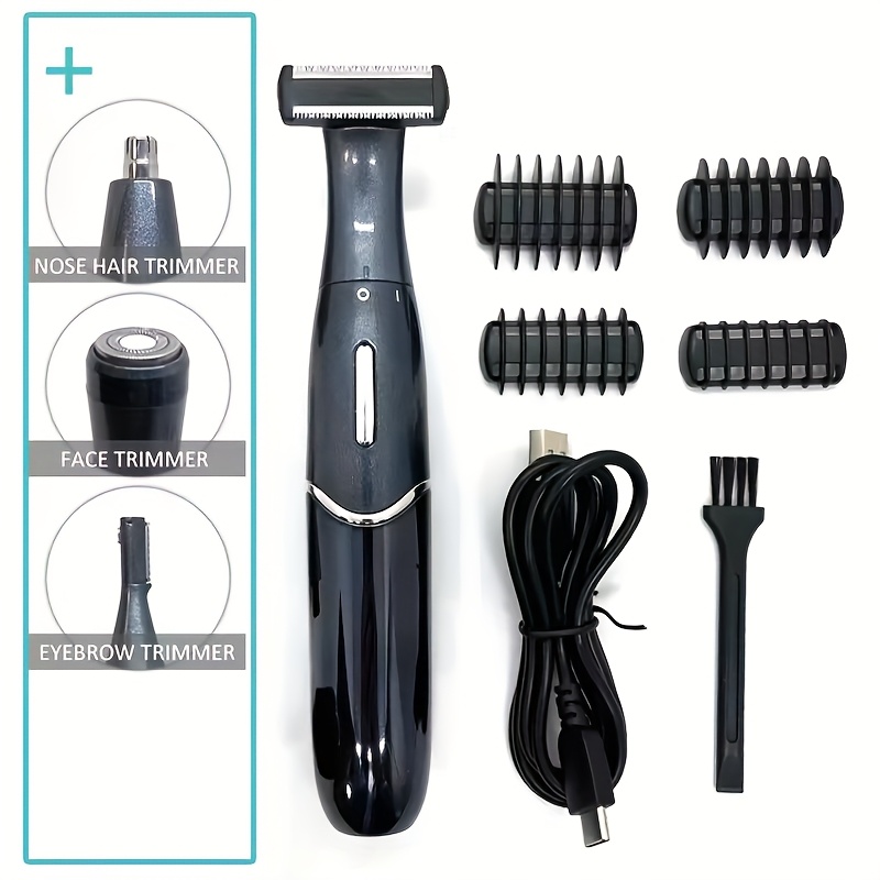 Image of 4-in-1 Multifunctional Hair Remover/electric Shaver/nose Hair Trimmer/unisex Hair Remover/facial, Armpit, Leg Hair, Body Hair Trimmer With Lcd Shaver, Usb Charging, Good Gift For Relatives
