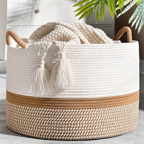 large blanket baskets baby laundry baskets cotton rope blanket baskets for living rooms laundry rooms daycare pillows and baby boxes