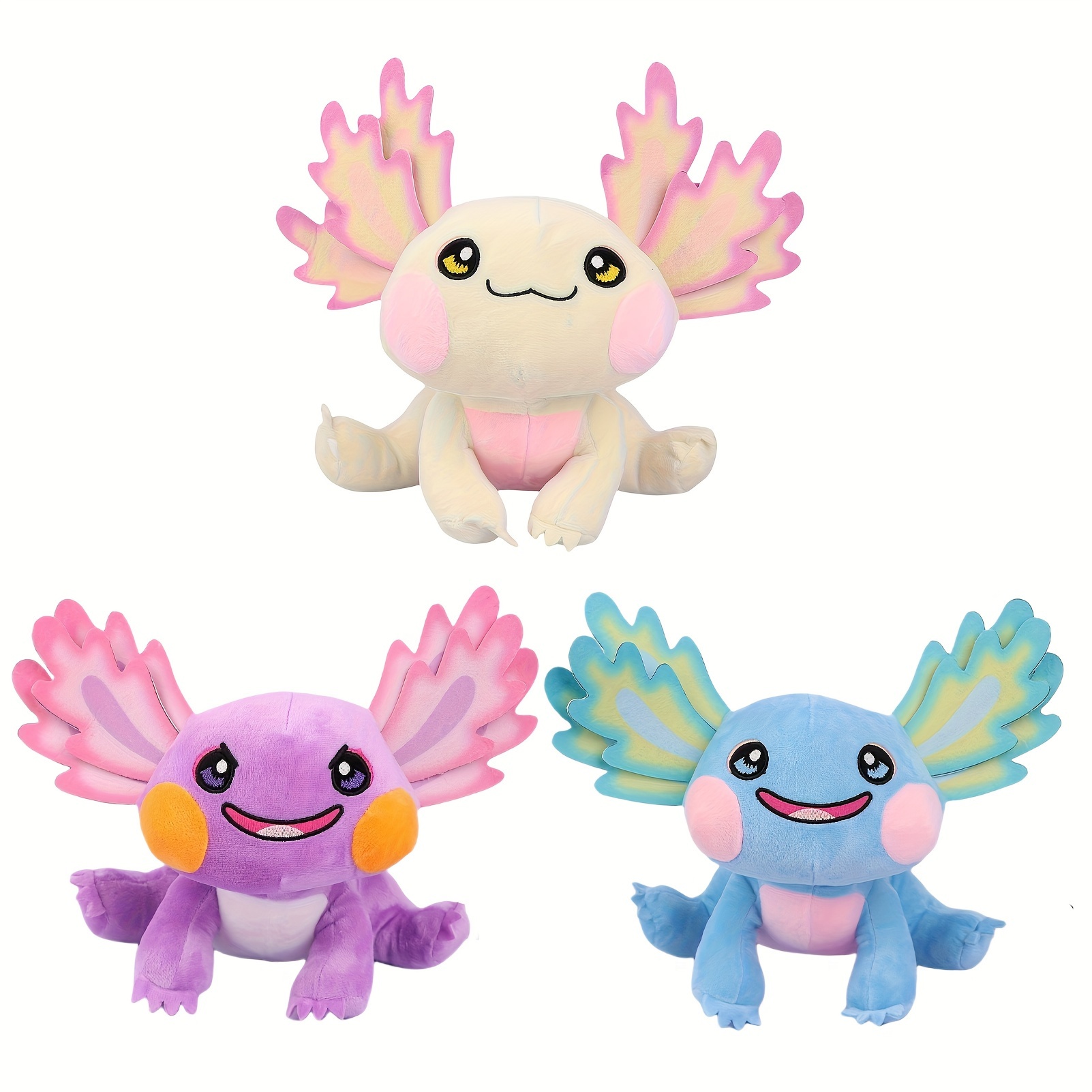 

30 cm/11.81in dessin animé mignon jaune Axolotl jouets en peluche pour les cadeaux des enfants décorations de famille cadeau de saint valentin