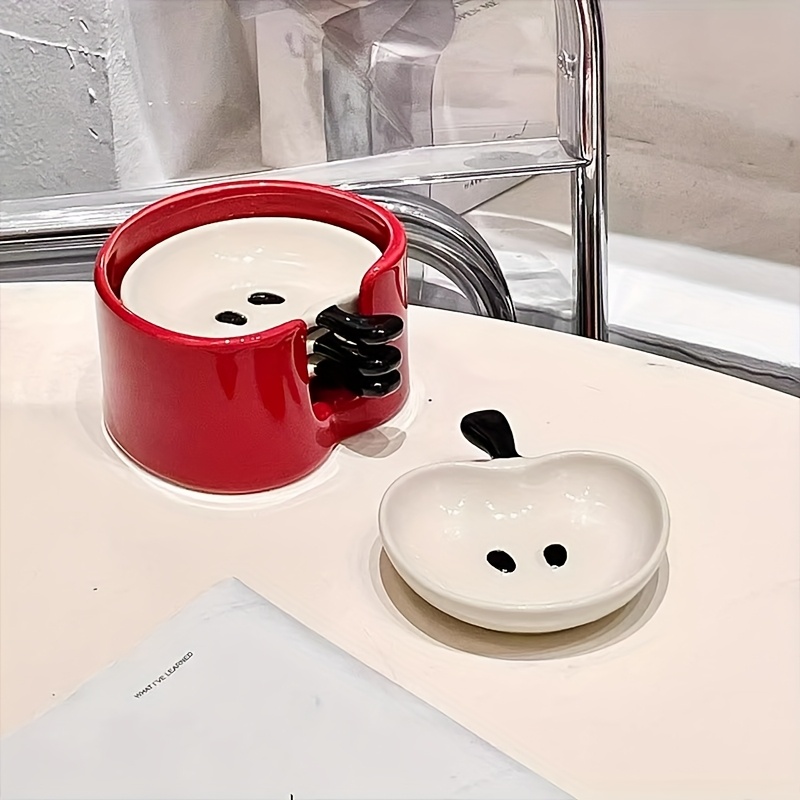 4pcs ceramic   dish set with collector cute round snack dish with     home decor   room use   dish   design ceramic dish Product details 8