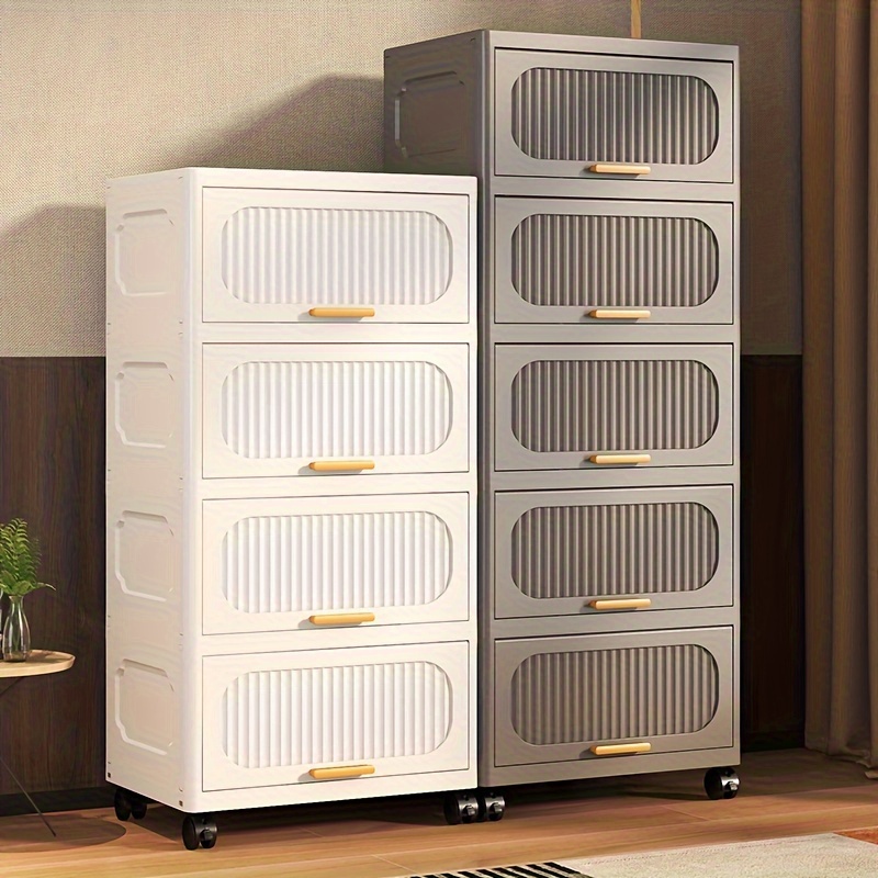 

Light Luxury Storage Cabinet Gray-white