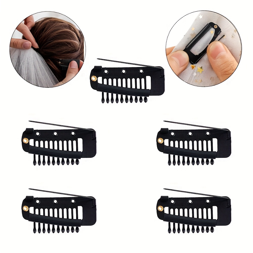 Stickable Wigs Clips U Shape Snap Clips Hair Extensions Clips For Hair Extensions