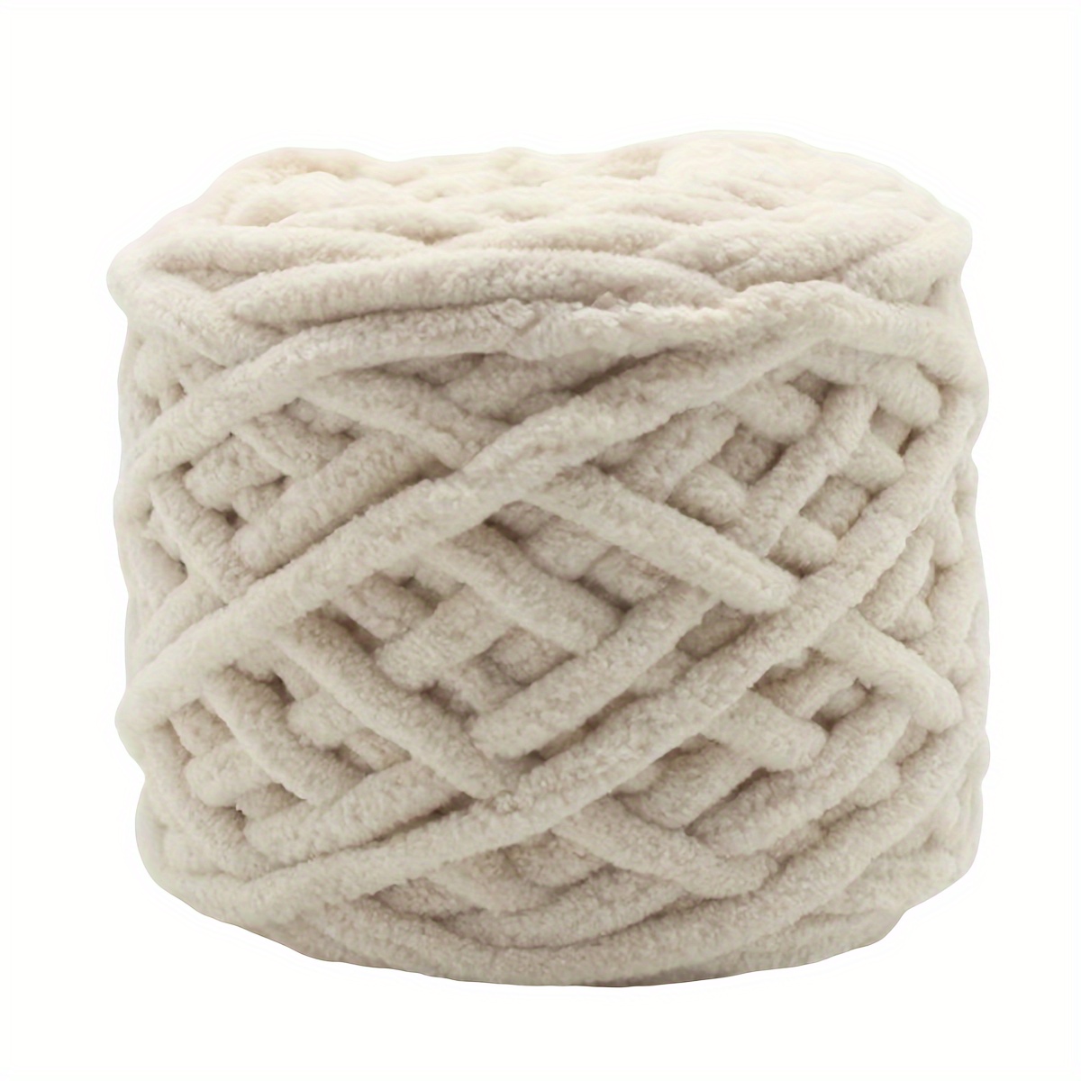 TEMU A Roll Of Soft Chenille Yarn And Fluffy Yarn For Projects, Perfect For Crocheting Handmade Sweaters, Shawls, Scarves, Gloves, And Other Crafts.