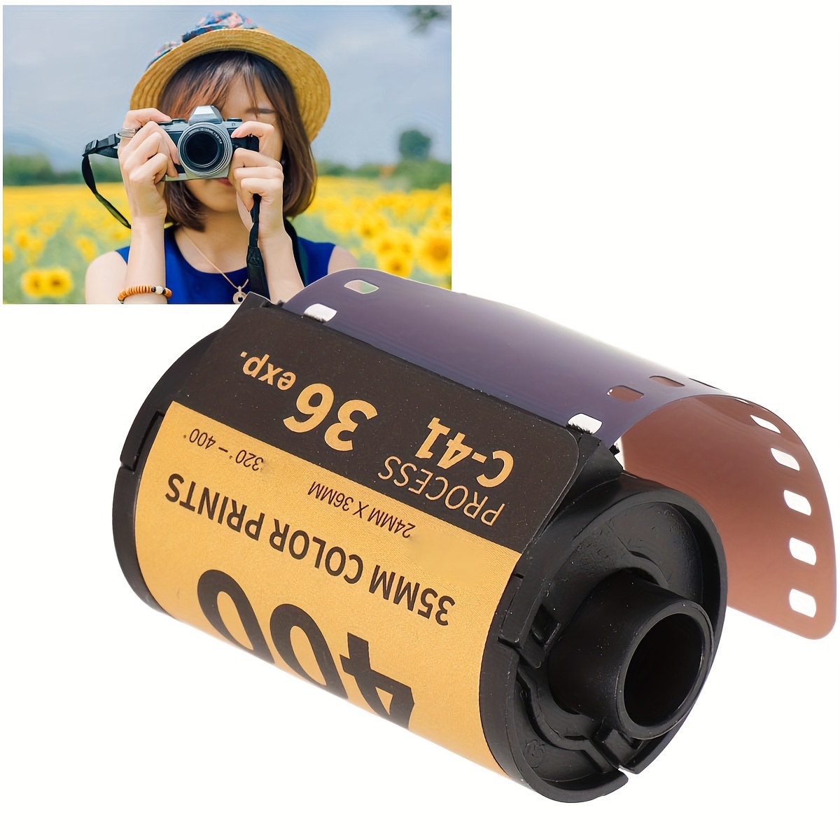 

Color Negative Film C41 For Retro Cameras, Available In 8/18/36 Exposures. Also Suitable For 35mm Color Film And Color Negative Film.