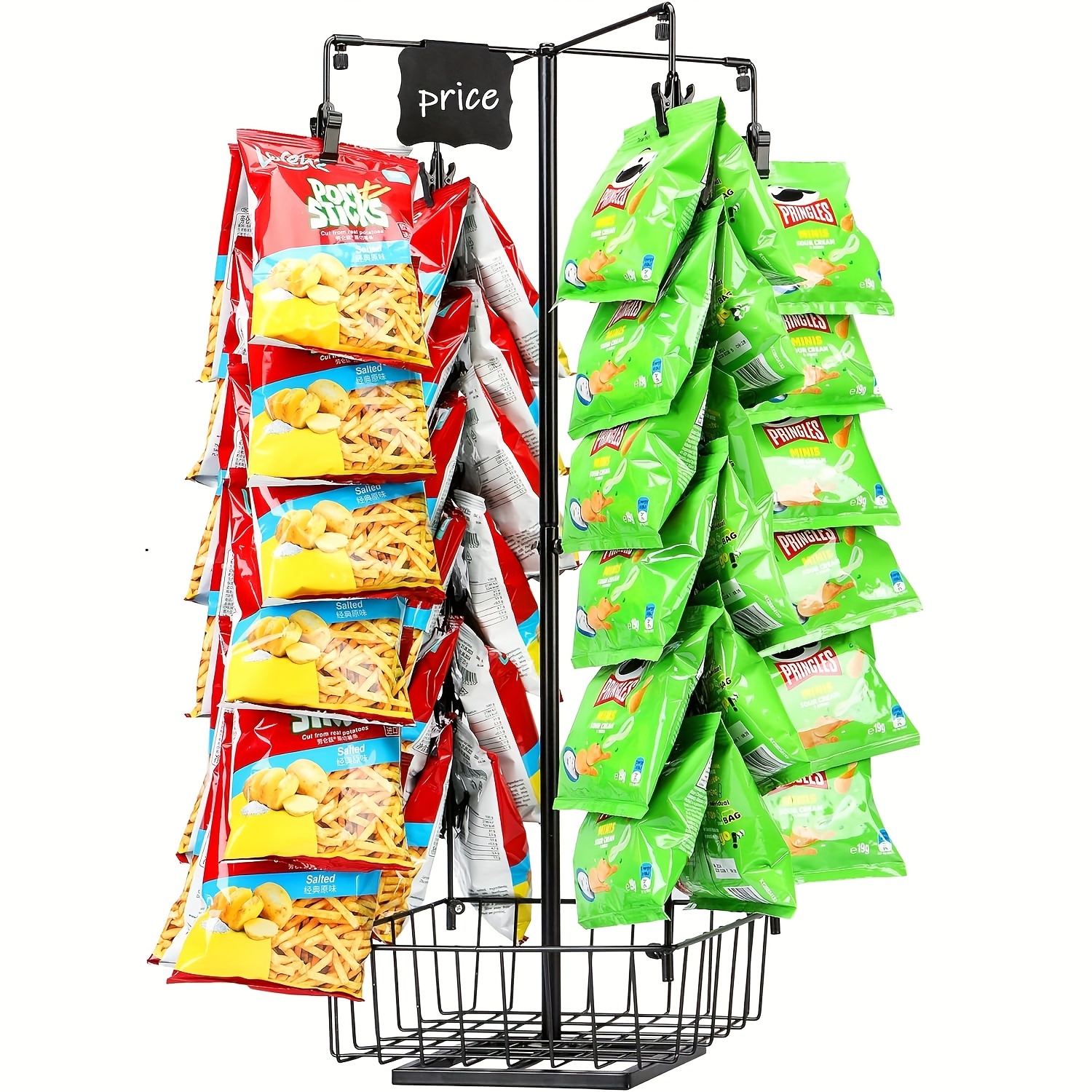 

Display Stand , 4-row 56 Retail Display , 360° Display Organizer For Pantry, , Countertop, . , &