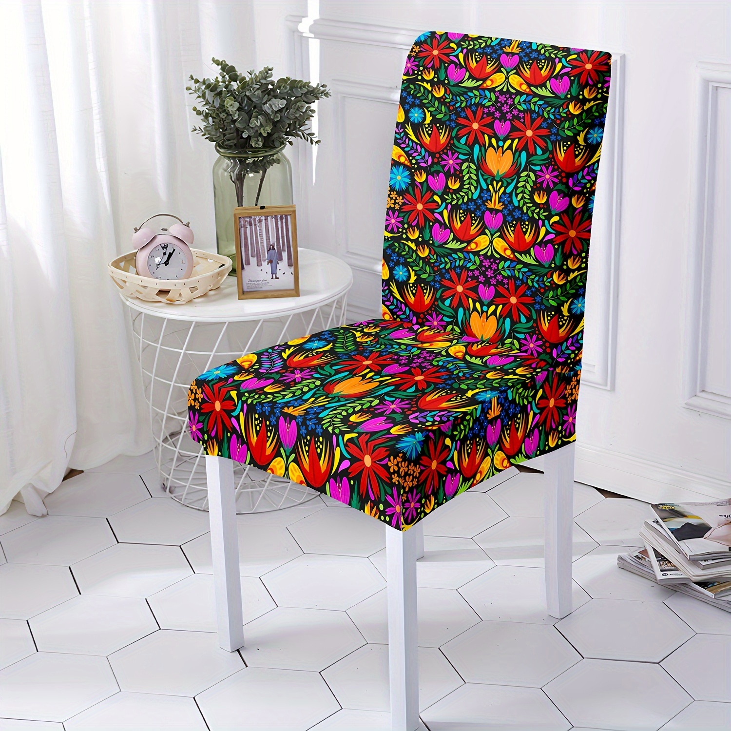 

4/6pcs Removable Washable Restaurant Chair Protector Suitable For Restaurants, Hotels, Ceremonies, Festival Decorations