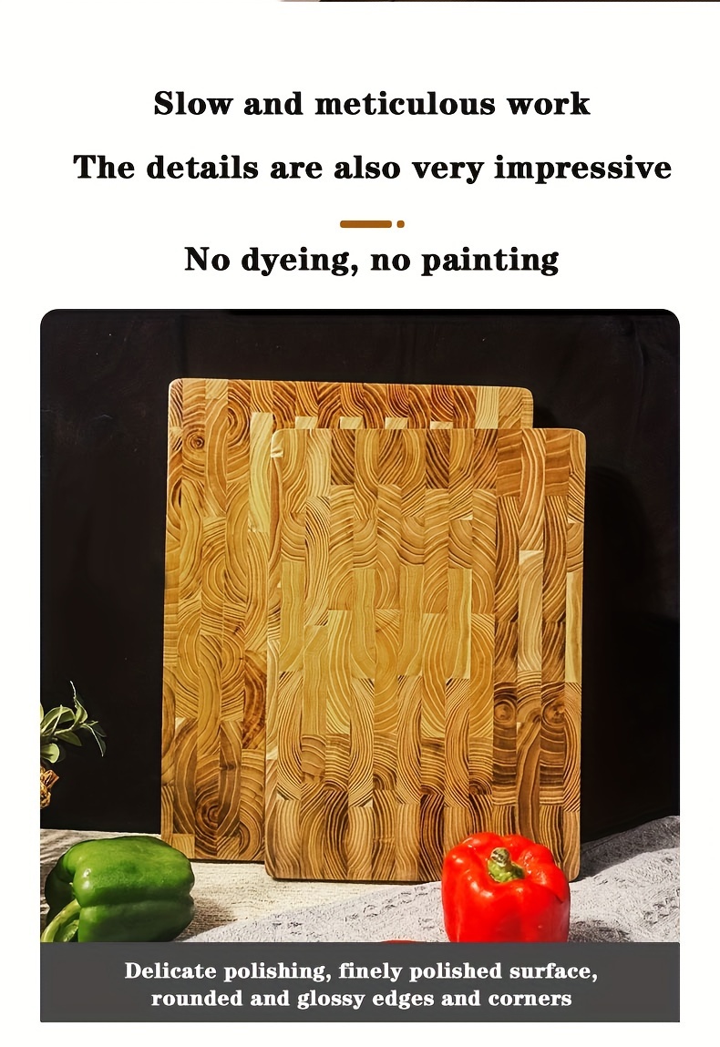 1p teak kitchen cutting board home creative cutting board thick wooden chopping board wooden cutting board details 5