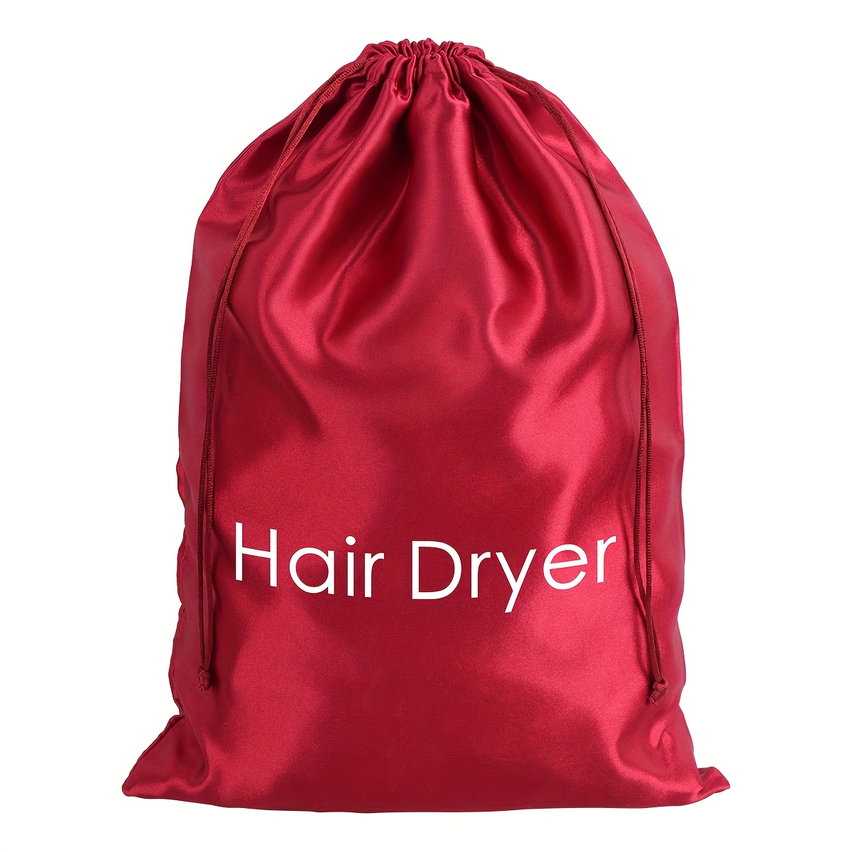 E-shop Reisetasche für Haartrockner mit Kordelzug, staubdichter Satinbeutel zur Aufbewahrung für alle Haarstyling-Werkzeuge, für Fitnessstudio, Hotel