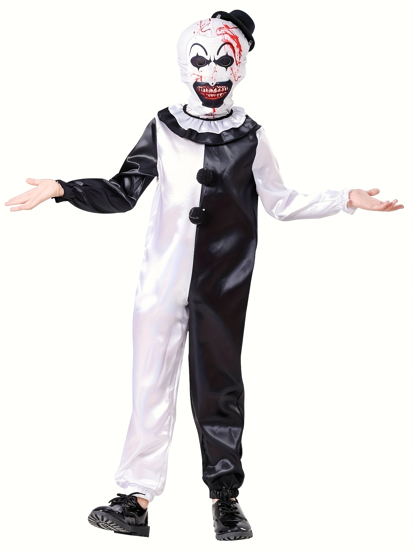Pagliaccio Vestiti Spaventosi Di Halloween Tuta Clown Spaventosa