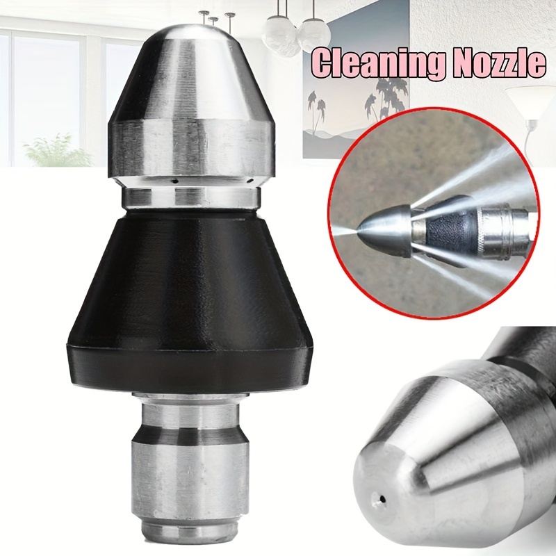 

1pc - Washer Sewer Jet Nozzle, 1/4 , Dredge Tool , Steel, -, For Cleaning