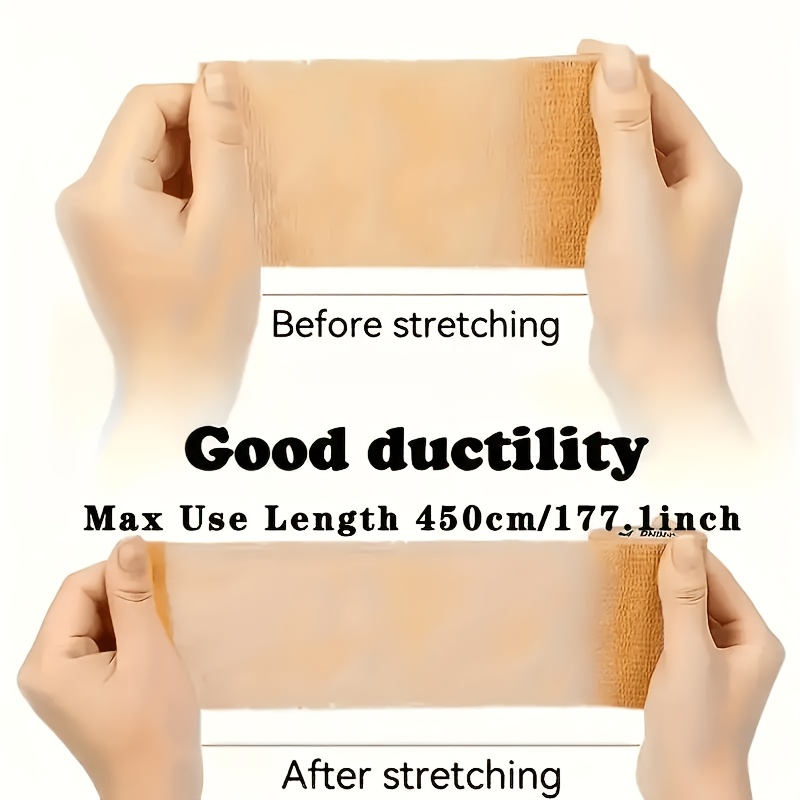 6 Rolls Athletic Tape, Elastic Bandage for Ankle, Wrist, Finger
