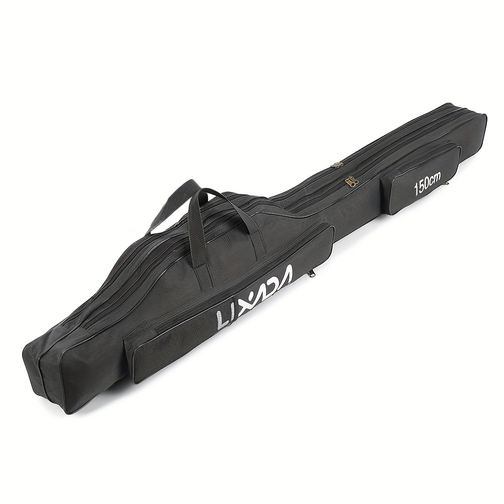 

Lixada Fishing Bag Portable Folding Fishing Rod Reel Bag Fishing Pole Gear Tackle Tool Carry Case Carrier Travel Bag Storage Bag Organizer 100cm 130cm 150cm 170cm 190cm 210cm