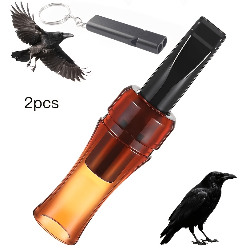 TEMU 2pcs Sifflets Appât de Corbeaux, Adaptés à une Utilisation Extérieure, Débutants et