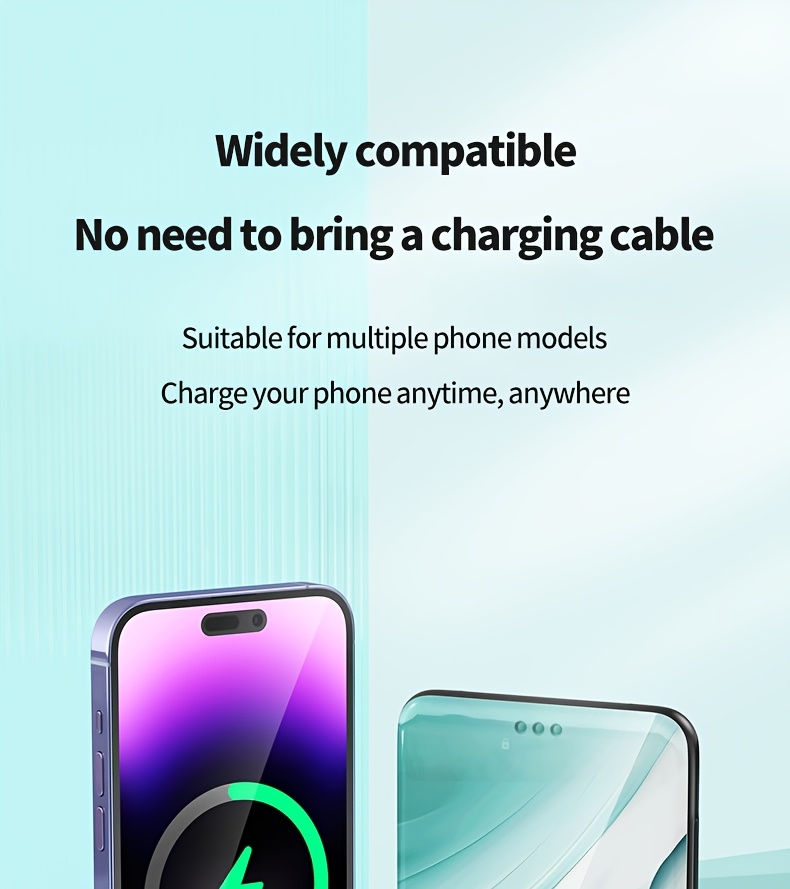 迷你便携充电宝5000毫安，带led电量显示，体积小巧容量大，22.5w超级快充，内置type-c接口，轻便易携，适用于三星/小米/ 等手机，应急备用电源, 旅行充电器,轻量化充电器,时尚移动电源,可靠的移动电源,usb-c 充电器,户外爱好者,科技爱好者 商品详情 5