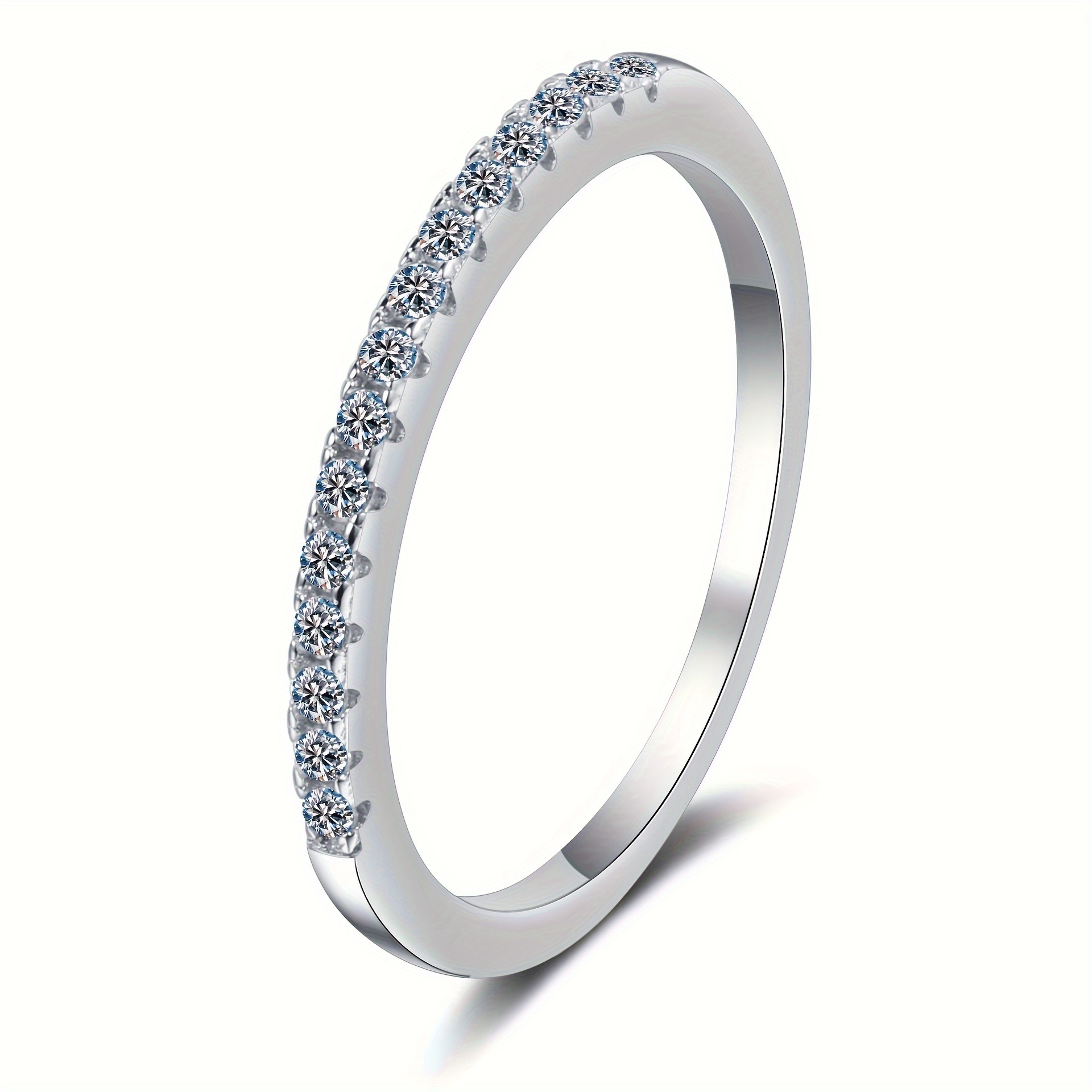 1pc 0.19ct モアサナイト ビーズ デコレーション 925 シルバー