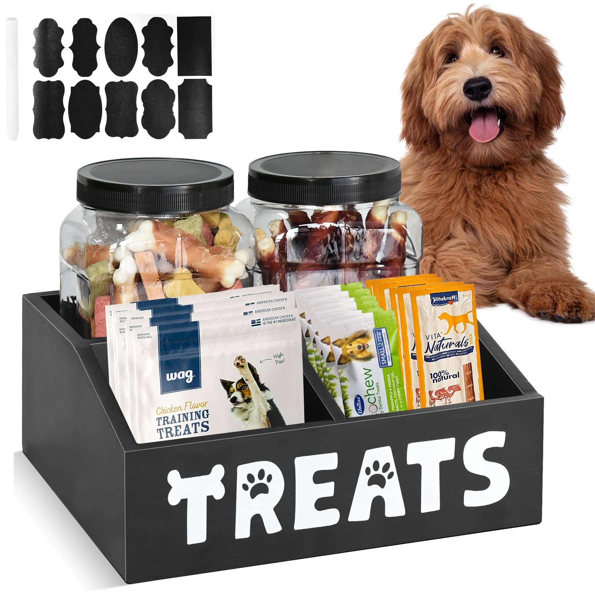 dog treat container sold on Temu United States