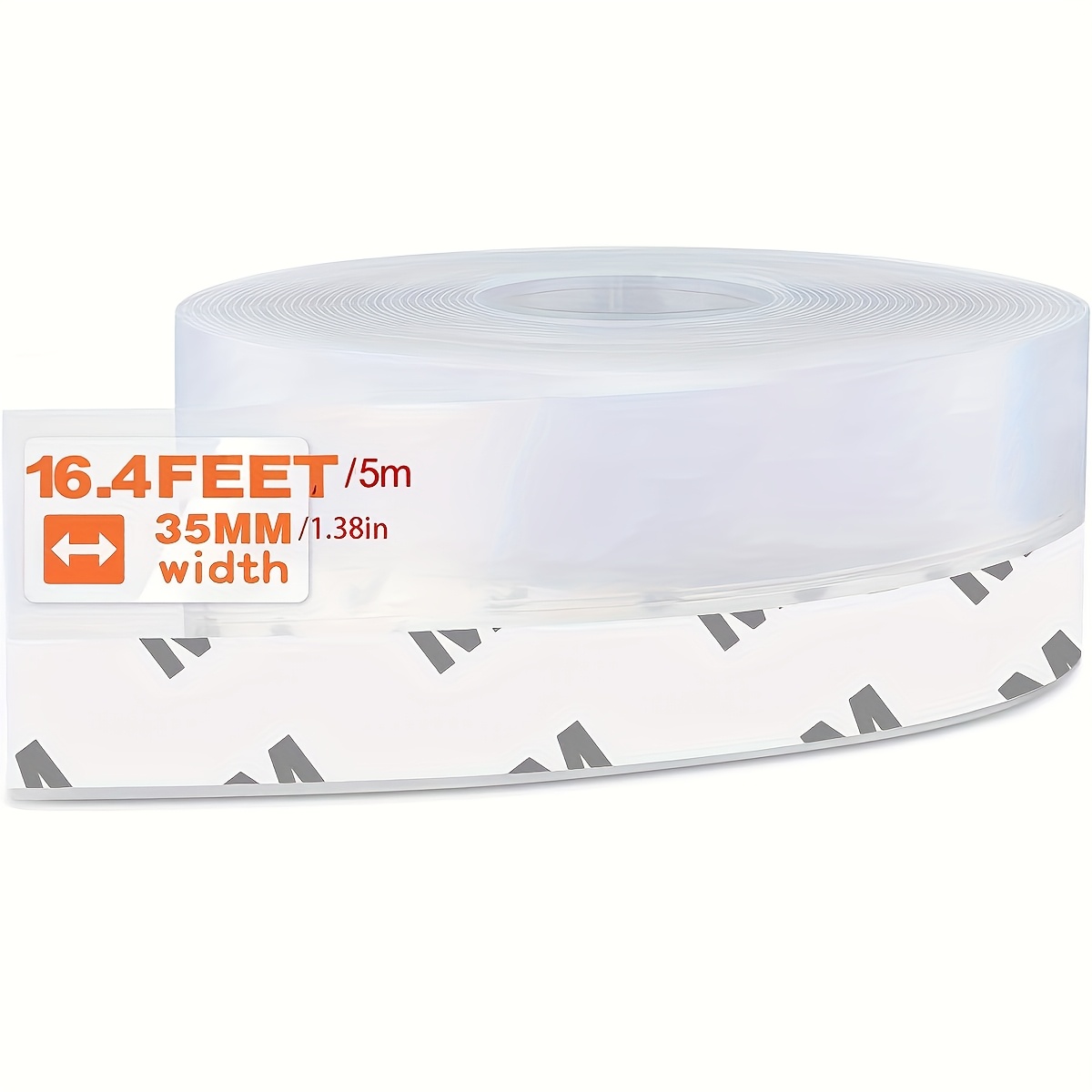 E-shop 1 Rolle - 5M/16. Silikon Dichtungsband, Tür Wetterdichtung Tür Dichtungsband Fenster Dichtung Silikon Dichtungsband für Tür Zugstopper Klebeband