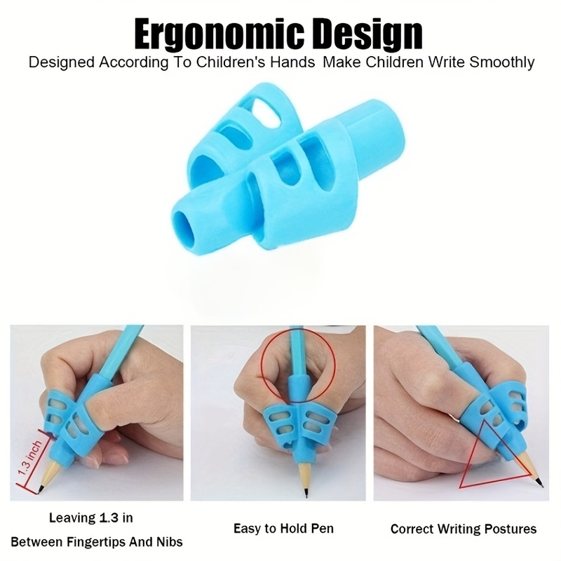 8 pack pencil grips for handwriting pencil gripper and holder posture correction training writing improves posture   pencil holder     material Product details 6