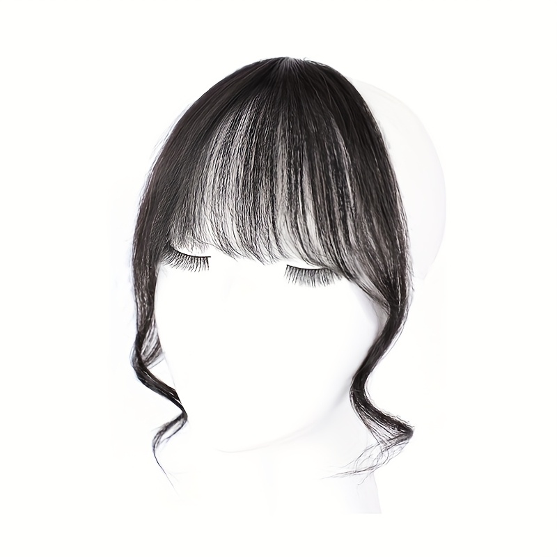 TEMU 1 de japonesa con patillas dobles y barba larga - Pelo sintético resistente al - Flequillo con clip - para mujeres