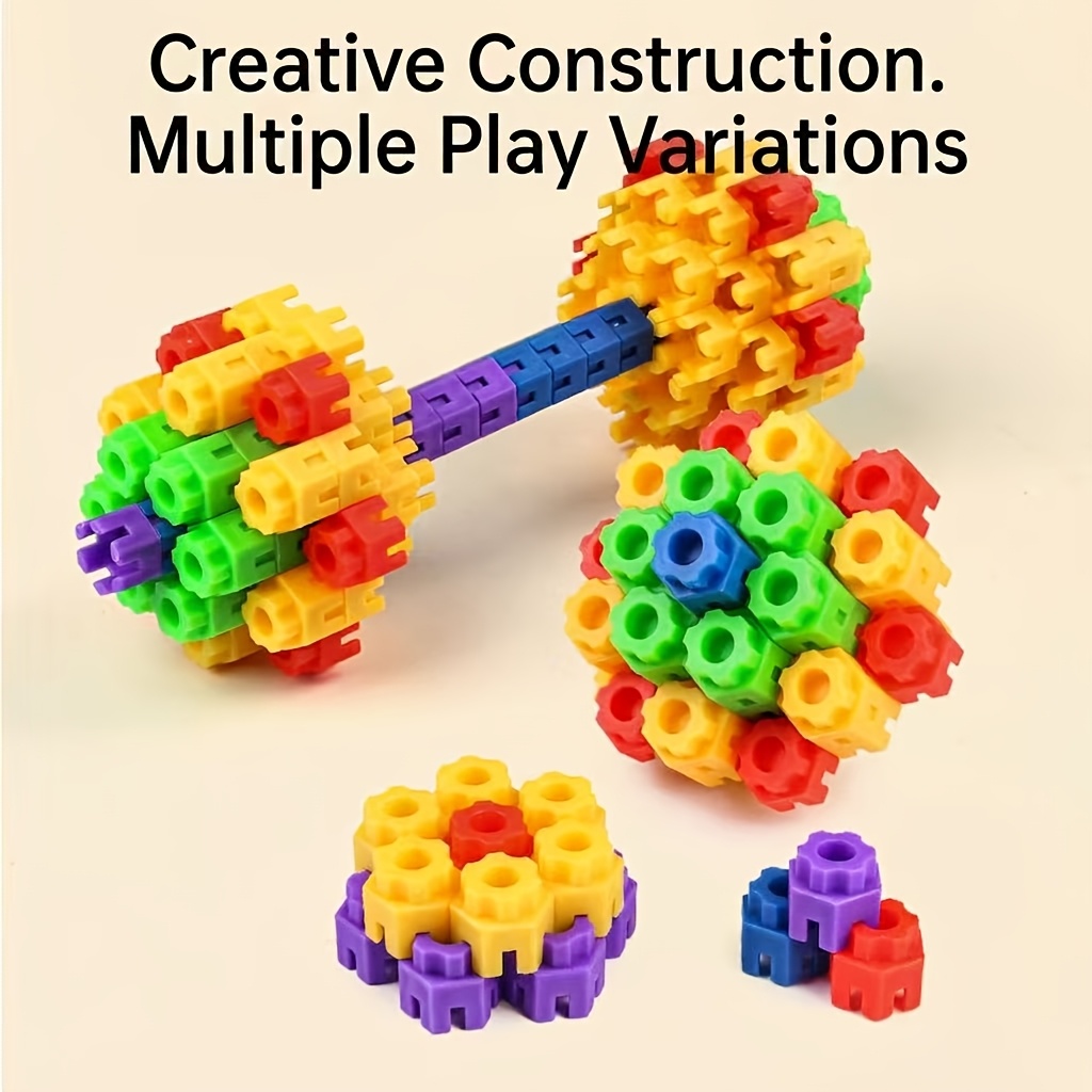 110pcs Colorful Building Blocks Educational Toy Set, Large Particle Castle