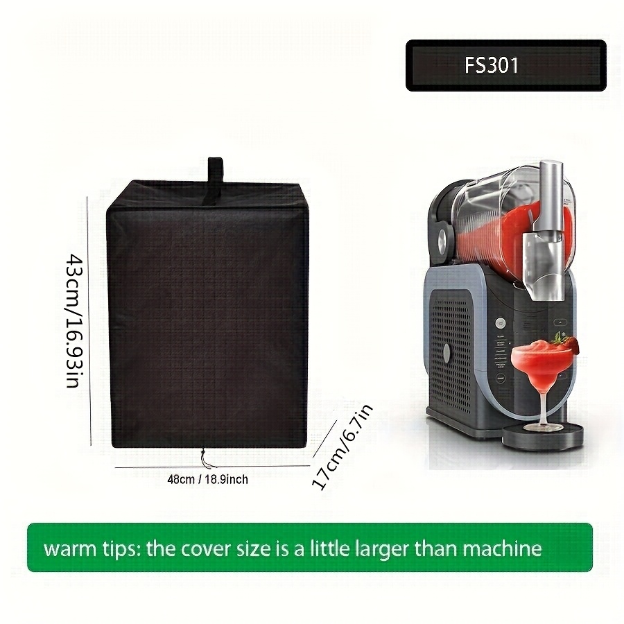 Heavy-duty Ice Cream Machine Cover - Dust-proof Protector With Handle And Storage Bag, Fits Most Models, Black, Ideal For Kitchen And Home Use, Storage Solution | Functional Design | Lid