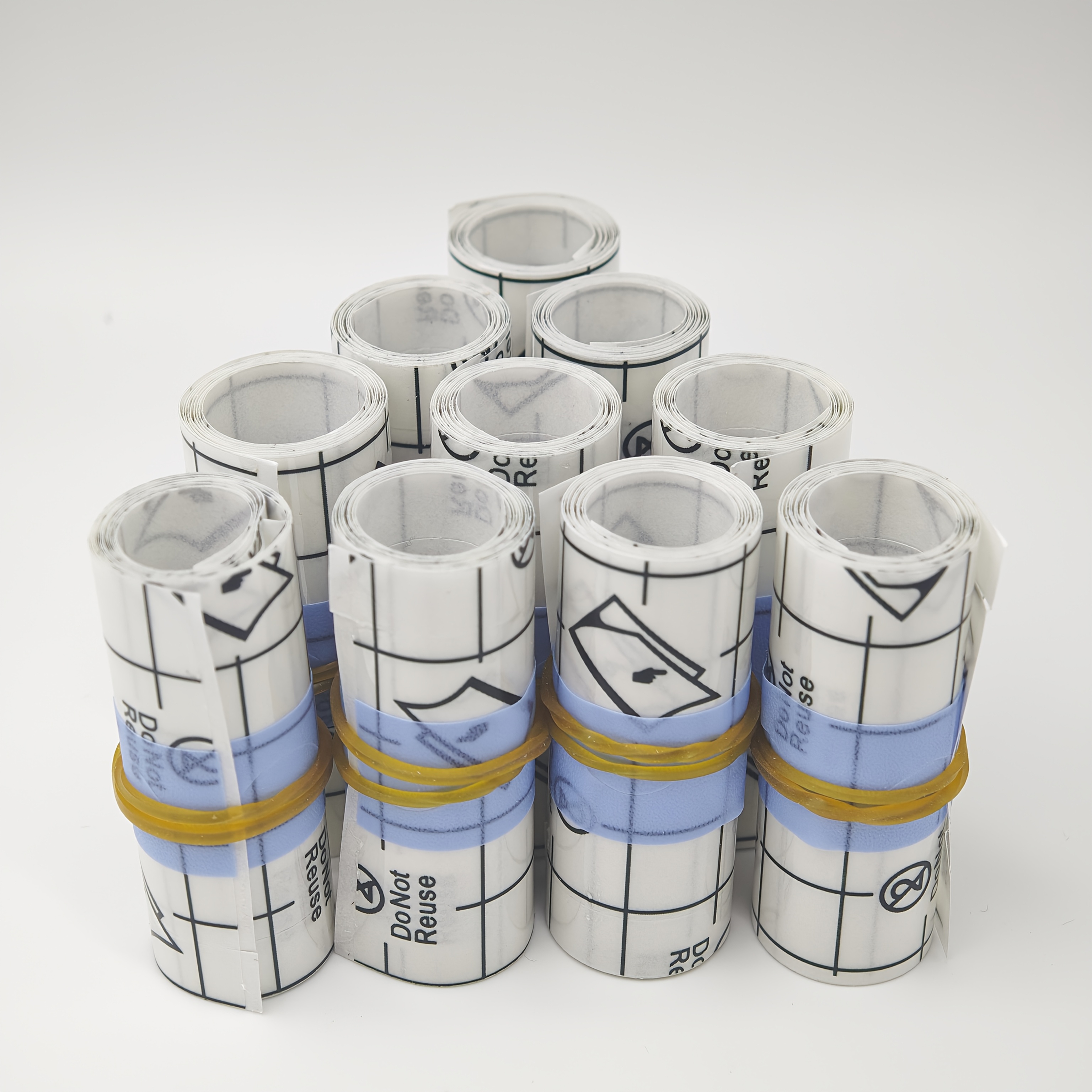 Image of 10 Rolls Of Transparent Tape, Elastic Light Beige Film, Cuttable Protection Suitable For Showering And Swimming, For , Sports Bandage